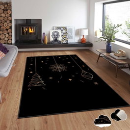 Conceptum Alfombra de Terciopelo Multicolor 120 x 180 cm